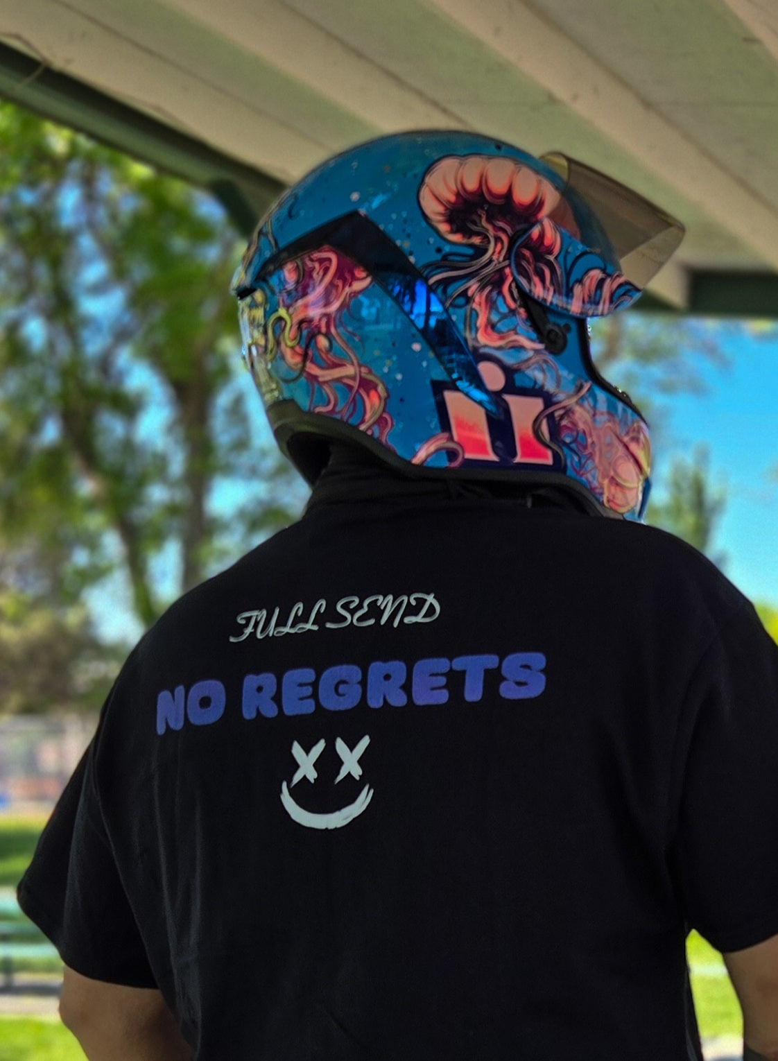 Full Send No Regrets Tee - Purple