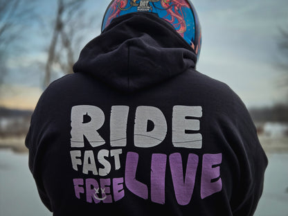 Ride Fast Live Free Back 2 | AsceraClothing 