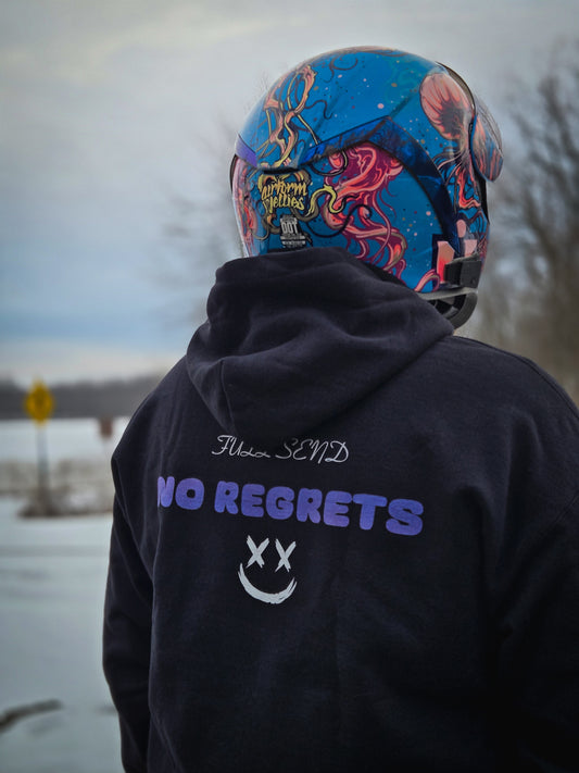 Full Send No Regrets Hoodie – Purple | Limited Drop