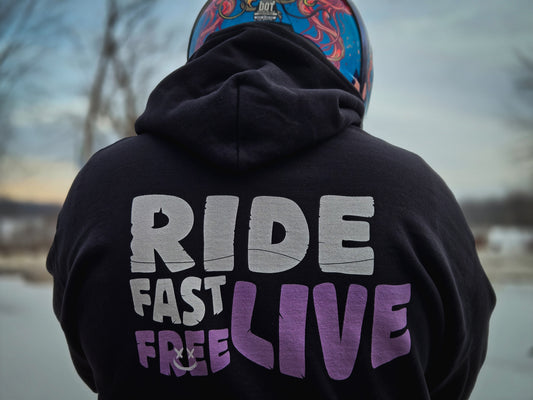 Ride Fast Live Free Back 2 | AsceraClothing 